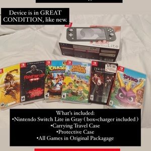 Nintendo Switch Lite in Gray (everything included)